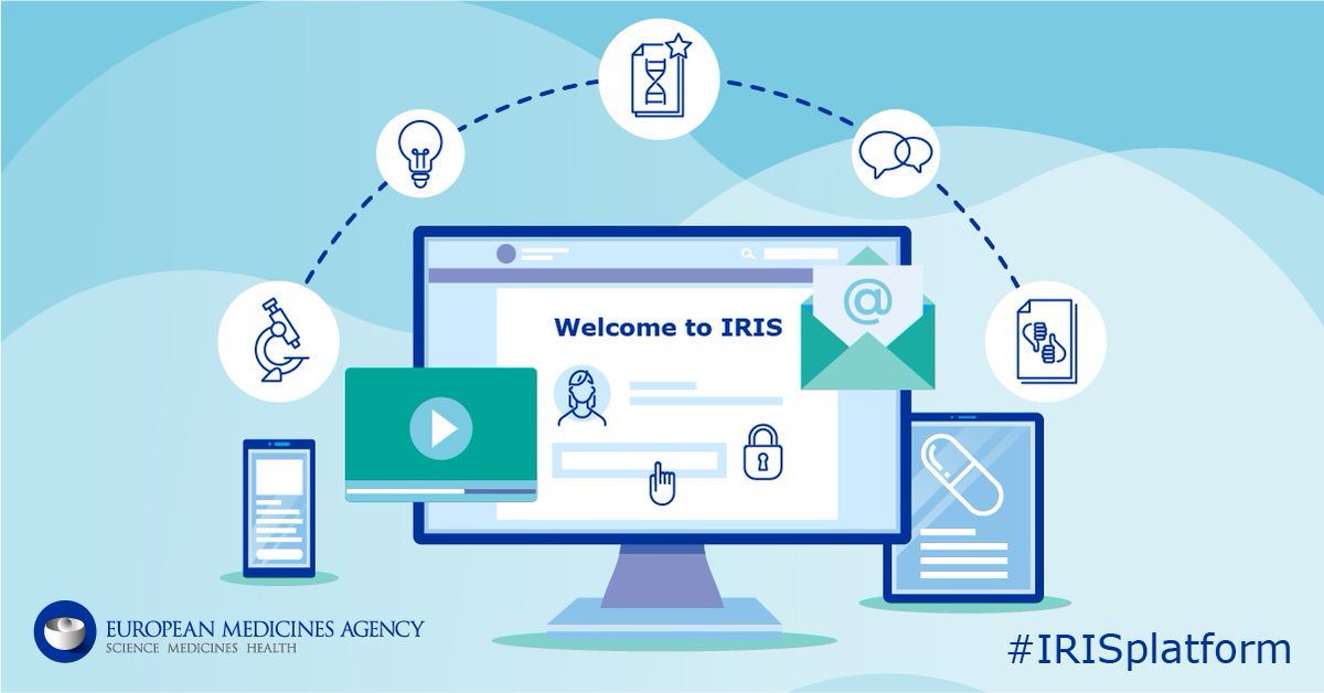 EMA_News's tweet photo. ๐ข From 19 October 2020, developers of human or veterinary medicines ๐ should use EMAโs IRIS Regulatory & Scientific Information Management Platform to request guidance and direction from the Agency. Read more:
๐https://t.co/W8ryIUPnZB #IRISplatform https://t.co/7Qe51HStIM