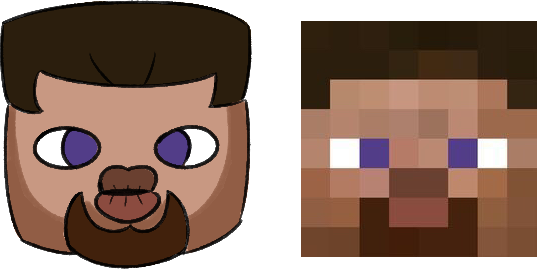 minecraft steve face print out