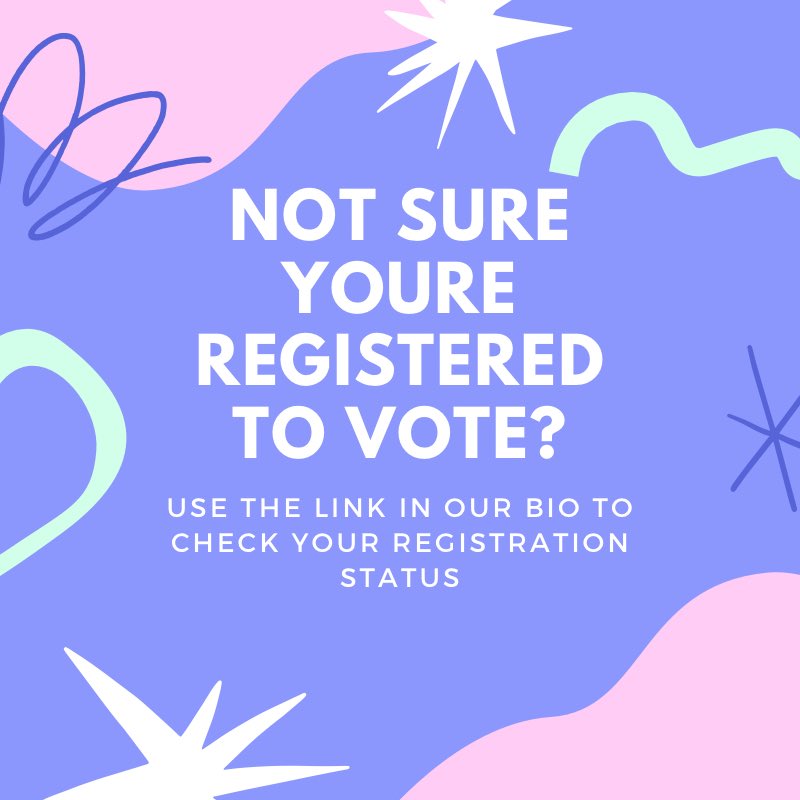 PawstothePolls's tweet photo. Not sure you’re registered? It doesn’t hurt to double check! Use the link in our bio to check your registration status. #pawstothepolls #Missouristateuniversity #RegisterToVote #VOTE #vote2020 #registrationstatus #Register #2020Elections https://t.co/NV5CBdlMCi