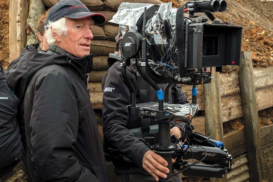 1917 (2019). Sam Mendes
Cinematography: Roger Deakins <a href="/deakinsarchives/">Roger Deakins, ASC, BSC, CBE, Archives</a> <a href="/Rogerdeakins1/">Roger A. Deakins ASC</a> 
Steadicam Operator: Pete Cavaciuti 
Photo by: François Duhamel