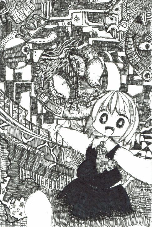 昨晩あげたアナログ絵いいねもらえて嬉しかったんで過去のお気にのアナログ絵再掲のまき。オール東方です 