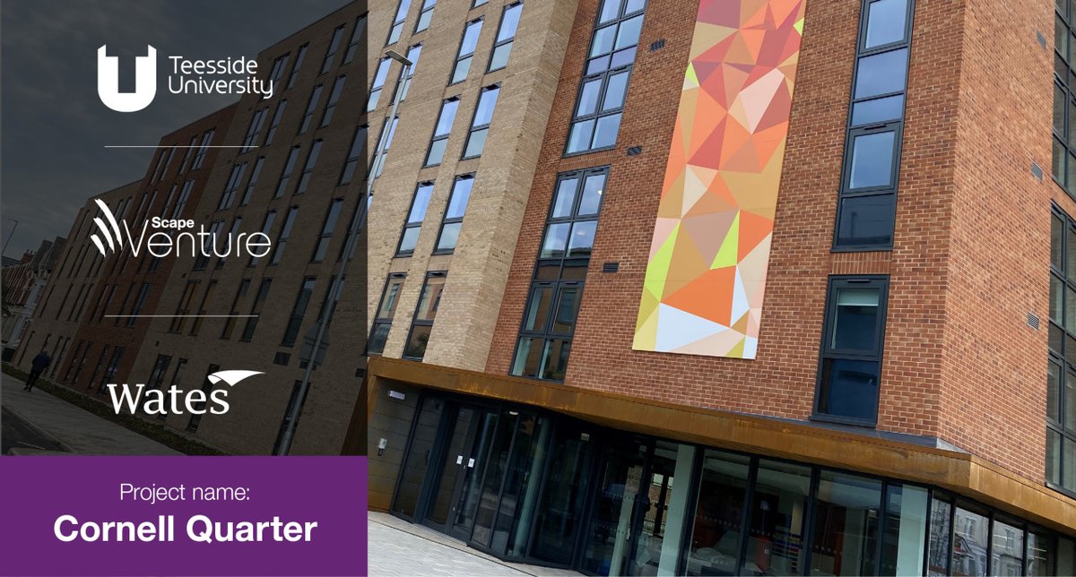 Scape_Group's tweet photo. Last week saw the handover of Cornell Quarter Student accommodation to @teesideuni, with ZERO defects and ZERO snags! Well done to @WatesGroup, who delivered this wonderful building through our #ScapeVenture framework. Find out more about the project here: https://t.co/5TBJoxQ3Fo https://t.co/AFofSsNJWm