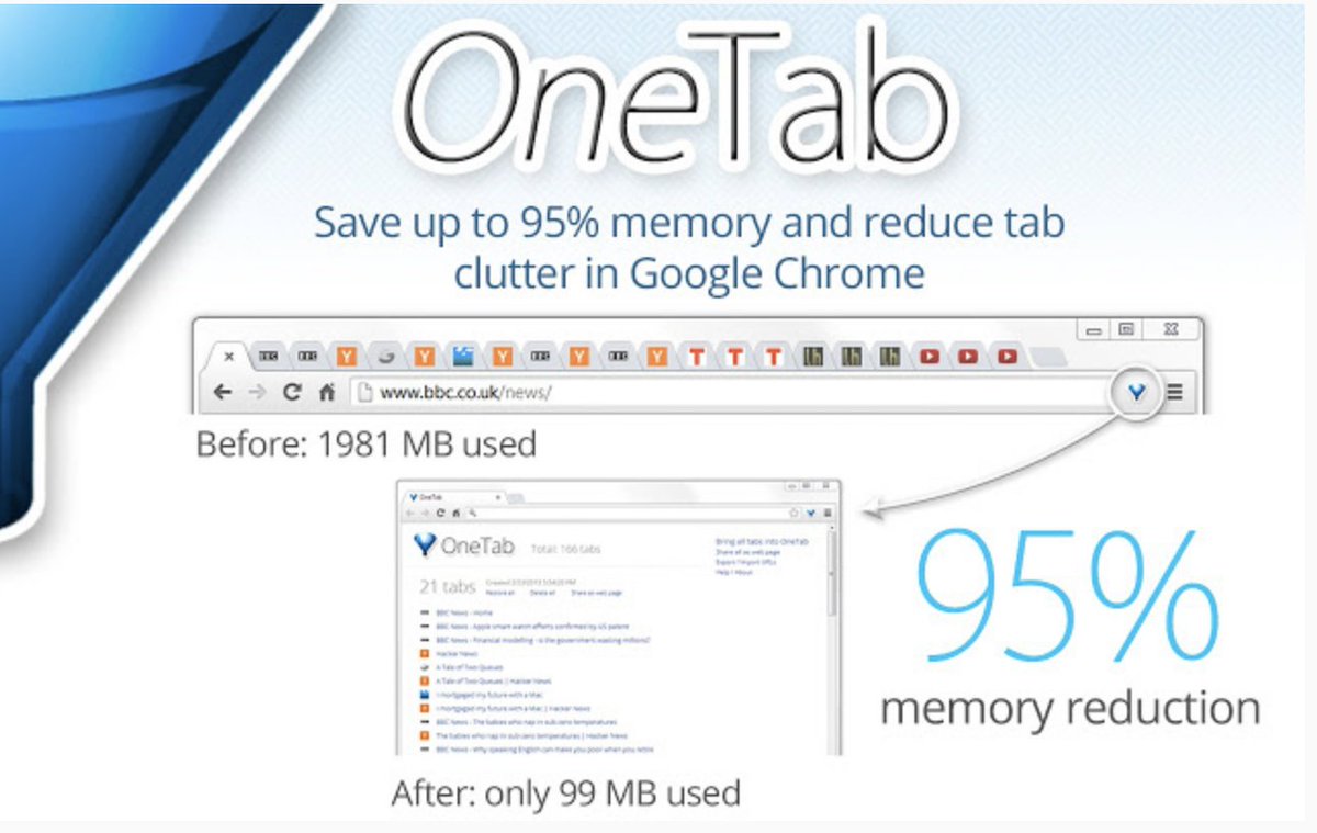 kreceveur's tweet photo. How many TABS do you currently have open? 🤔 Leaving tabs open can cause LOTS of drag on your Chromebook! Try using the extension One Tab to organize those tabs to a list! You won't lose your tabs for your lessons AND it will save memory!! 🥳 -->https://t.co/NM1pB954xg #JCPSDigIn https://t.co/SVT04oQy8E