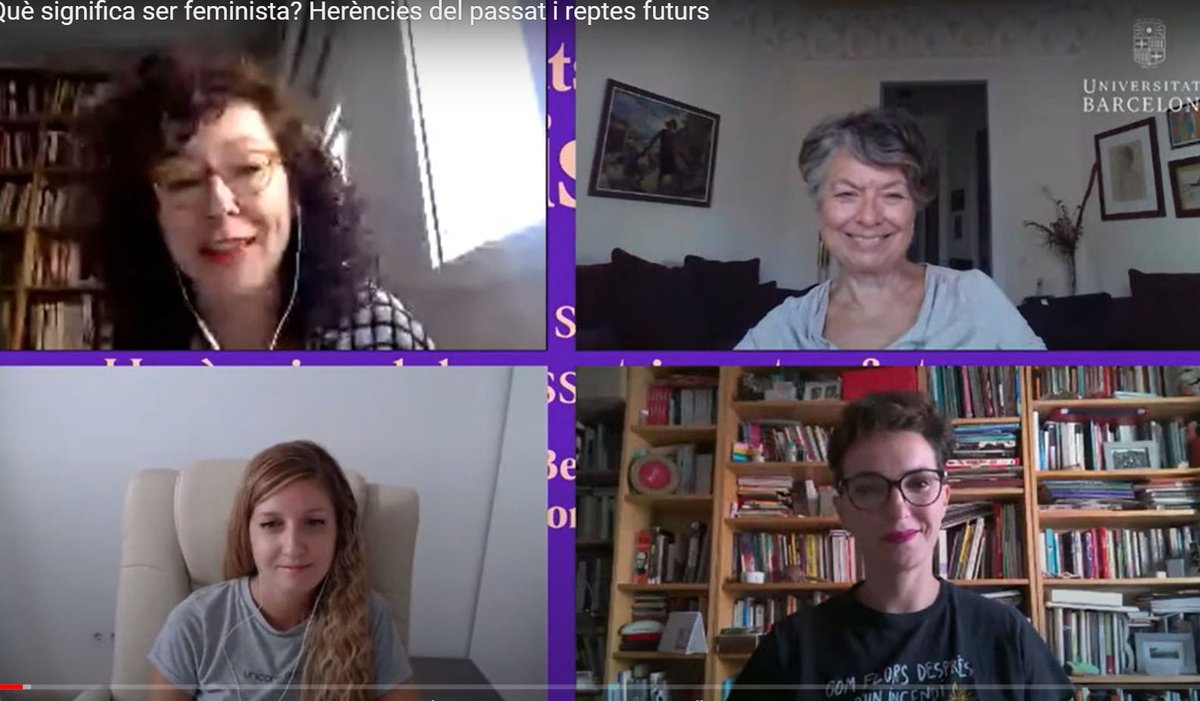UniBarcelona's tweet photo. #DebatsUB | 📝 Crònica de la sessió «Què significa ser feminista? Herències del passat i reptes futurs», amb la participació de @BelOlid, @marina68marina i @blissy, moderades per @montsevirgili
👉 https://t.co/Lu3I4MwOOZ https://t.co/qvqDdlmmWw