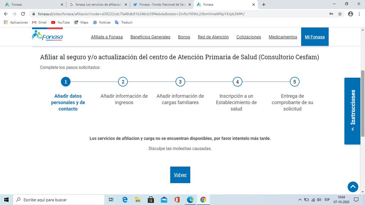 danielacardonaa's tweet photo. @Fonasa no puedo afiliarme a fonasa en linea https://t.co/2mesqrMSRO