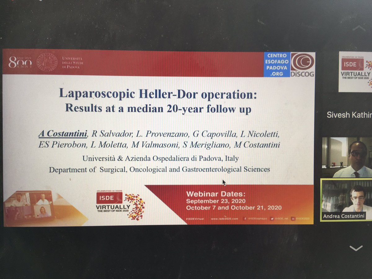 Sivesh93's tweet photo. Some good talks on @ISDE_net #ISDEVirtual #ISDE2020 - especially the role of microbiome in oesophageal adenocarcinoma from @JessieAElliott https://t.co/y4qHNl7iJT