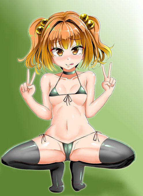 お題箱にあった蹲踞マイクロビキニ本居小鈴さん
小鈴は初めて描きましたねえ 