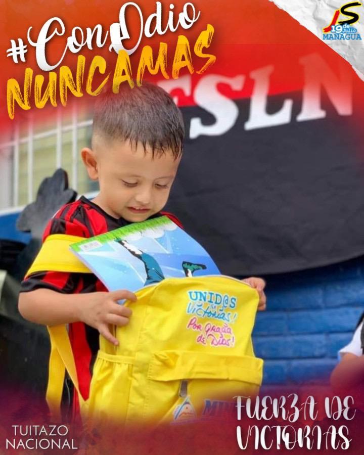 ClauJara14's tweet photo. #Nicaragua | Por amor a nuestros niños y la restitución de sus derechos es que queremos una Patria bendita y siempre libre llena Paz y amor, por eso decimos No al Odio viceral que carcome el alma..

#ConOdioNuncaMas 
#InsurreccionDeLaEsperanza 
#ManaguaSandinista https://t.co/zhMywjLntt