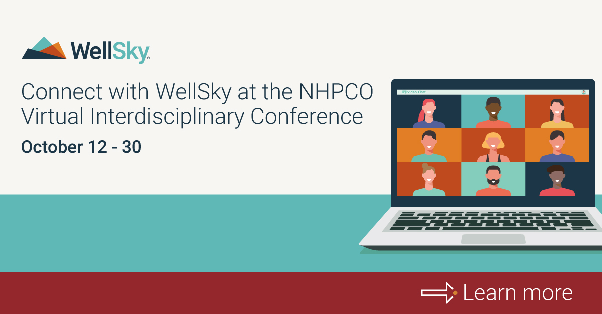 WellSkyHealth's tweet image. Join us online at the @NHPCO_news 2020 Virtual Interdisciplinary Conference Oct. 12-30! #VIDC20

Visit WellSky's virtual booth to chat with us and to see a live demo of WellSky solutions for #hospice and #palliative care.

—&amp;gt; Learn more here: nhpco.org/vidc20