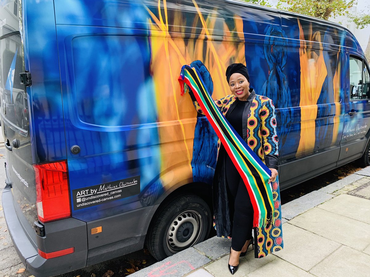 pumelasalela's tweet photo. New project loading.....If you spot this car 🚙 in #London this month you will get a @mchirombo #painting and some @Brand_SA #goodies which we have just loaded into the car! This is held in conjunction with @flightlg and #UndiscoveredCanvas
More details to follow ... https://t.co/ZgqLdq0sEw