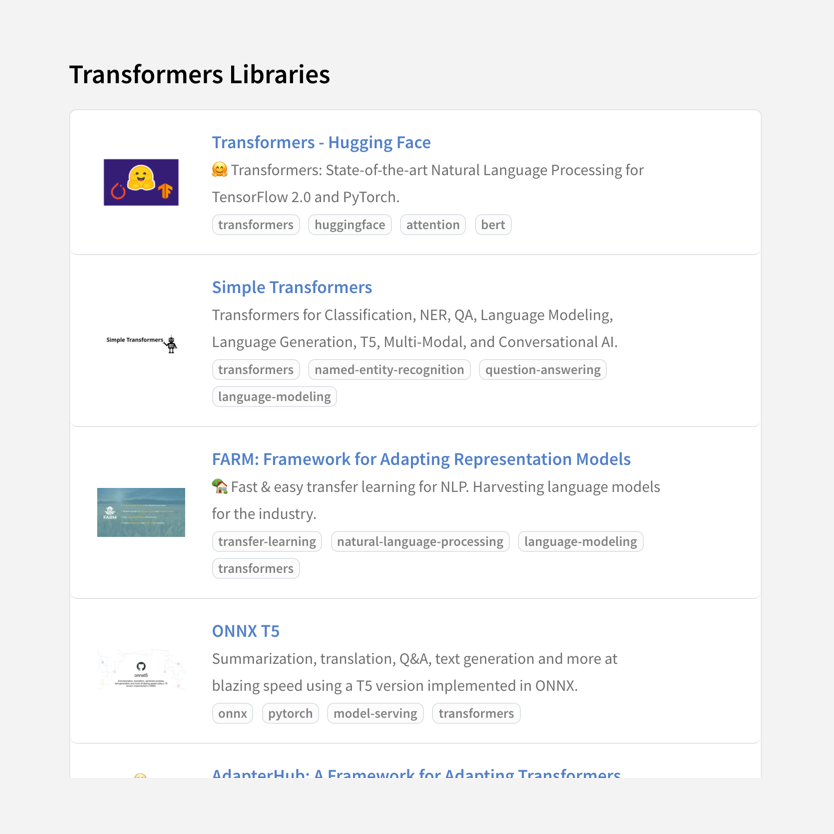 MadeWithML's tweet photo. We love seeing these amazing projects shared directly by the authors and watching the community-curated collection of tutorials and libraries grow with these quality additions!

More on topic modeling:
https://t.co/dBF1GsbT6u

More on transformers:
https://t.co/WymqY8hXdw https://t.co/RUzWoWt5bB