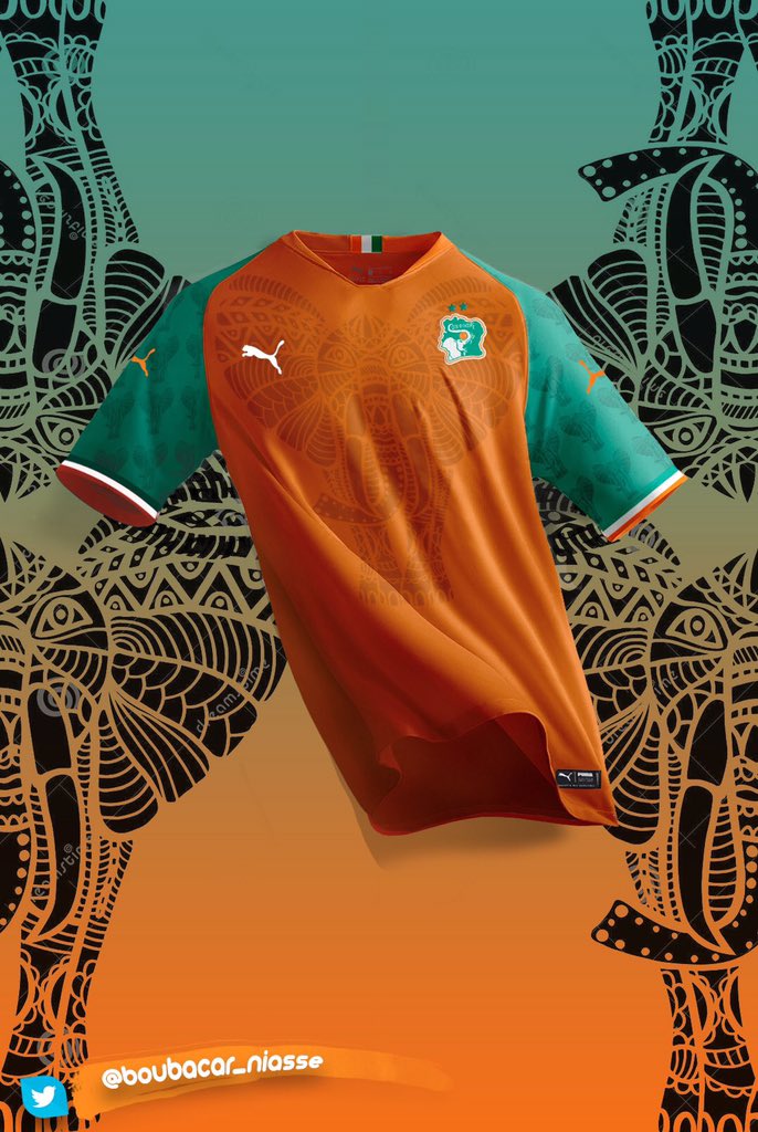 CotedIvoire_off's tweet photo. Nous félicitons @Boubacar_Niasse pour ce beau projet de maillot des éléphants de Côte d’Ivoire 🐘🇨🇮🇨🇮👏🏽
Max de RT pour ce chef d’œuvre svp! Il mérite 👏🏽👏🏽👏🏽

Cc @pumafootball https://t.co/aDtA1NVJmK