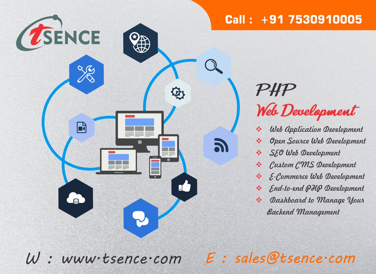 tsenceweb's tweet image. #Tsence offers end-to-end #PHP_application_development services for various industry. We offer complete range of #PHP_solutions to improve your business performance and accelerate growth and #productivity, Get our services at reasonable prices in #Noida.
tsence.com/php-developmen…