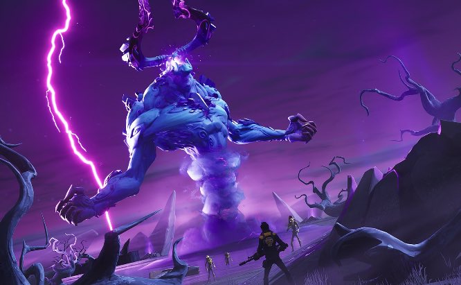 In the video game Fortnite, a giant cube destroys a location called Tilted Towers then forms a portal in the sky. At another point in the game, it is revealed that the cube’s true form is a giant demon named the Storm King. His horns are reminiscent of a crescent moon.