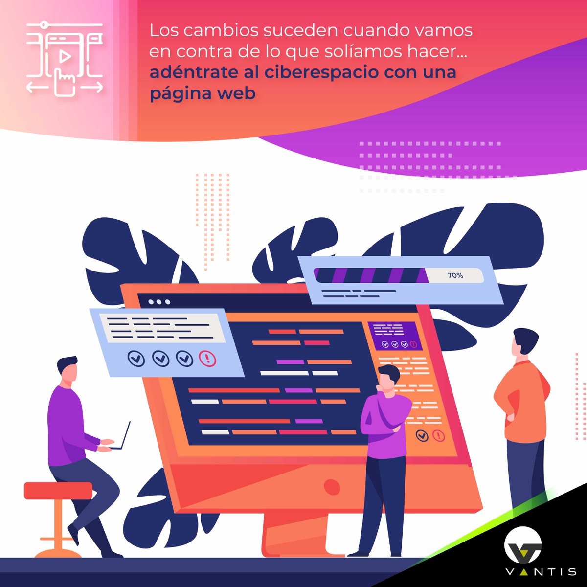 Vantis_mx's tweet photo. No es el fin del mundo, es el principio de algo nuevo. 😉
Crece y se parte de la nueva era digital con tu sitio web diseñado a la medida de tu negocio.
¡Comunícate ahora!
#Vantis #diseñoweb #userdesign #webdesign #paginaweb #sitioweb #ideas #creativity #innovation https://t.co/6Q36pKr4Xt
