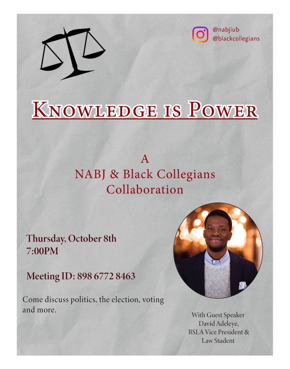 Tomorrow, Thursday October 8th <a href="/7pm/">Huong Le</a>!
Join us for our collaboration event with Black Collegians

Come learn more about politics, the Black vote, how to vote, and why your voice matters.

We will be discussing the electoral candidates and what they stand for.

See you there!