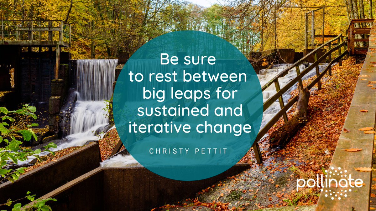 PollinateNet's tweet photo. 'We're not just trying to push forward anymore, we're leaning into a sustained and iterative change.' Read insights from @ChristyLPettit  ⤵️

https://t.co/tKjWVzIe7y

#PollinateInsights #BlogPost #OrgEffectiveness #LeadershipQualities #ChangeManagement #Covid19 #Covid #NewNormal https://t.co/H53XTNVKMC