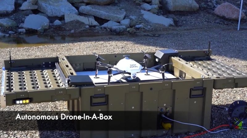 IcarosInc's tweet photo. Our sensibly priced U.S. manufactured Drone-in-a-box systems deploy, land and recharge autonomously from a weatherproof hangar! No pilot required! Find out more about our systems, and our drone and sensor options at https://t.co/3kMonXrqnY or sales@icaros.us https://t.co/yjwUJgMZn2