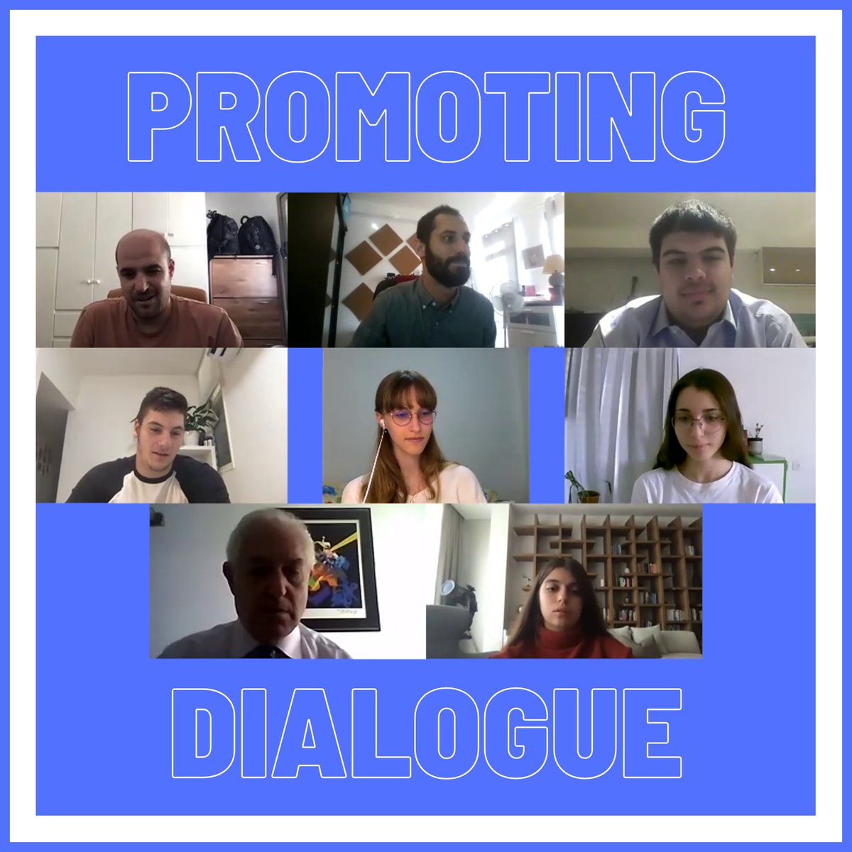 YouthForIL's tweet photo. Promoting dialogue between young leaders in the middle east.
Last week, we had the first ever dialogue between #UAE and Israeli #youth via Zoom. The exchanges were extremely positive and warm. 
We ended with the song “shalom haverim” and a mutual invitation to visit each other. https://t.co/filh7BD7WH