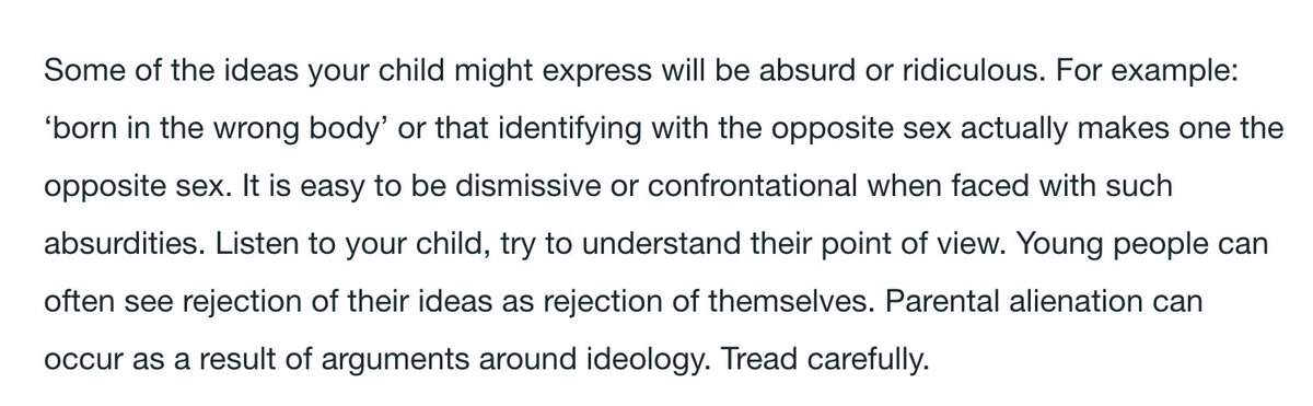 I want to share what I learned today about a UK-based anti-trans hate group called Our Duty. The purpose of this group is to provide support for parents who want to make their trans child normal. Here are some screencaps from their webpage. (They& #39;re upsetting.)