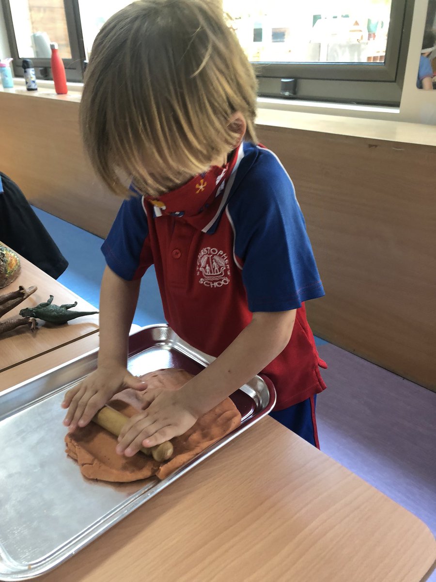 Tapping, drawing and rolling! All those different muscles working together to help the Reception children develop their fine motor skills! #stchrisinfants #stchrisreception