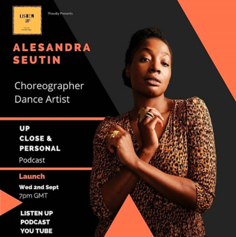 Tonight  at 19:00... 
To start,  @NatashaZplayer talks with Alesandra Seutin on her #Podcast 'Listen Up' as part of #BlackHistoryMonth. 
Listen to her talk about her #Thoughts on navigating the current times. Thanks to: @VOCABDANCE  @Listen_UpPod  
Later available on our #Website