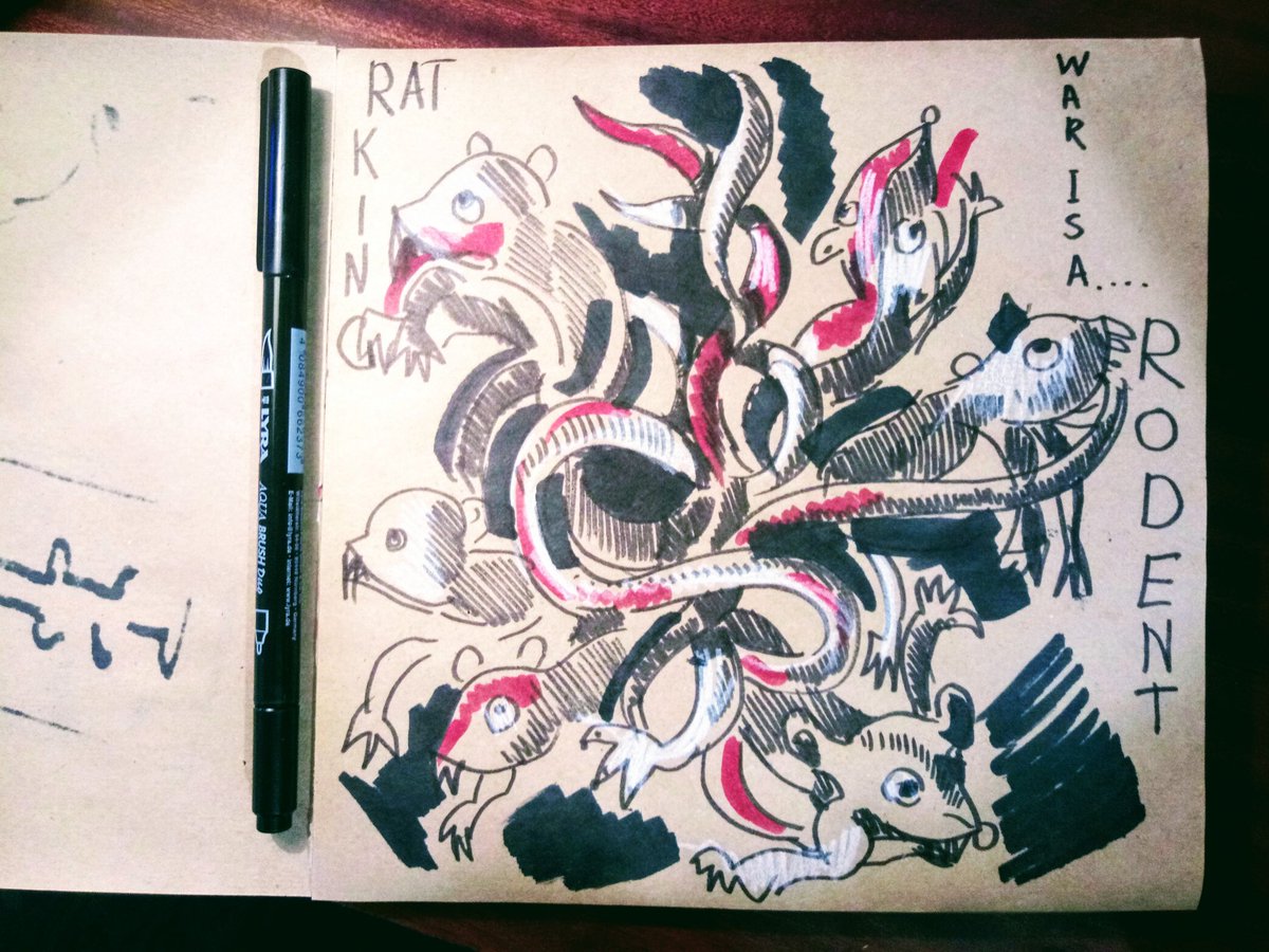 NanaAramyan's tweet photo. #inktober2020 #Inktober #inktoberday6 #WarIsA #rodent #ratking #stopwar #StopTurkishAgression #StopAzerbaijaniAggression #NKpeace https://t.co/JAWmo90gse