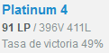 Si no llego a Diamante antes de que termine la temporada (11 Noviembre), sorteo 100€ entre todos los que den RT a este tweet y me sigan en Twitch.

PD: Llevo 800 games en platino esta season
