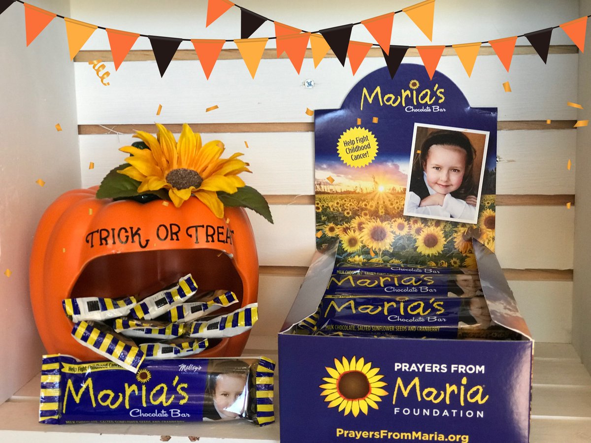 Join us in passing out Maria’s Chocolate Bars as your Halloween Candy. A sweet way to help end childhood cancer. $45 for a box of 30. Candy can be picked up Monday - Friday 10-2 at our Rocky River office. 20226 Detroit Rd. or at <a href="/Petittis/">PetittiGardenCenters</a>