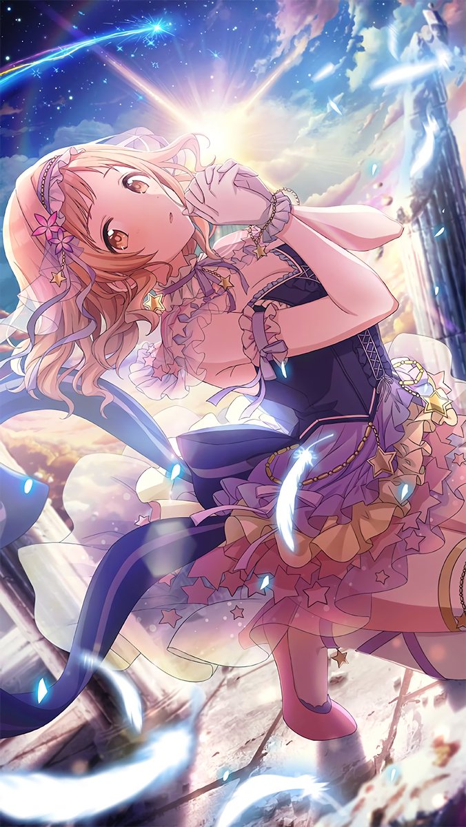 thread of shinymas cards that looks rad when rotated and seen vertically because i fucking love idolm@ster shiny colors and u could easily make their cards into ur phone lockscreen