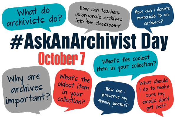 NCArchives's tweet photo. Happy #AskAnArchivist Day! Our archivists are waiting for YOUR questions. Tag us at @NCArchives and use #AskAnArchivist. https://t.co/zn8vjPMFQ8