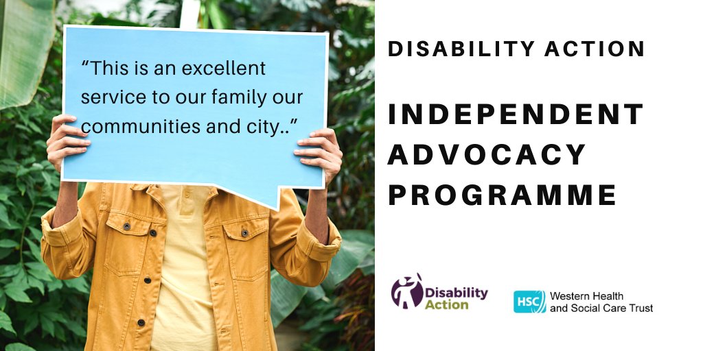 In the <a href="/WesternHSCTrust/">Western Trust</a>, Disability Action provides an Independent Advocacy Service for people with a physical or sensory disability. Our Advocate Maura McNeill works with disabled people in the community and hospital settings. Read how Maura can help
disabilityaction.org/news/disabilit…