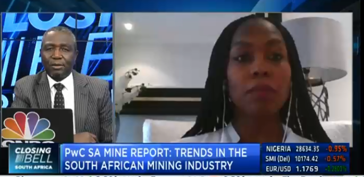 cnbcafrica's tweet photo. [ON AIR] #CBSA410: "The production problem was there pre #Cpvid19 and exacerbated by lockdown. " @luyanda_mngadi, Mining Assurance Partner at @pwc_za #DStv410 #SAmine https://t.co/loKEpa3yHf