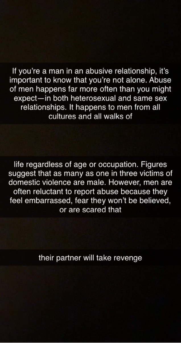 One of my best friends and a bunch of other guys decided to out their abuser this morning (all abt the same girl). please help spread this to bring awareness and conversation about female abusers.MEN GET ABUSED TOO*warning, DV, yelling, and sexual assault*