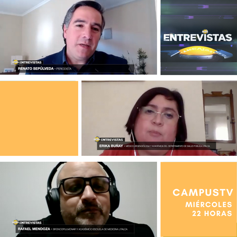 CampusTVHD's tweet photo. ¿Cómo no confundir las alergias con los síntomas del Covid-19? 🤧😷 Aclaramos dudas con Erika Buñay, médico urgencióloga y académica @salpu_utalca y Rafael Mendoza, broncopulmonar y académico Escuela de Medicina @UTalca.

#CAMPUSTV 25.1 o  https://t.co/FvapGrBpuv

#UTalcaContigo https://t.co/1tXE5lyd2B