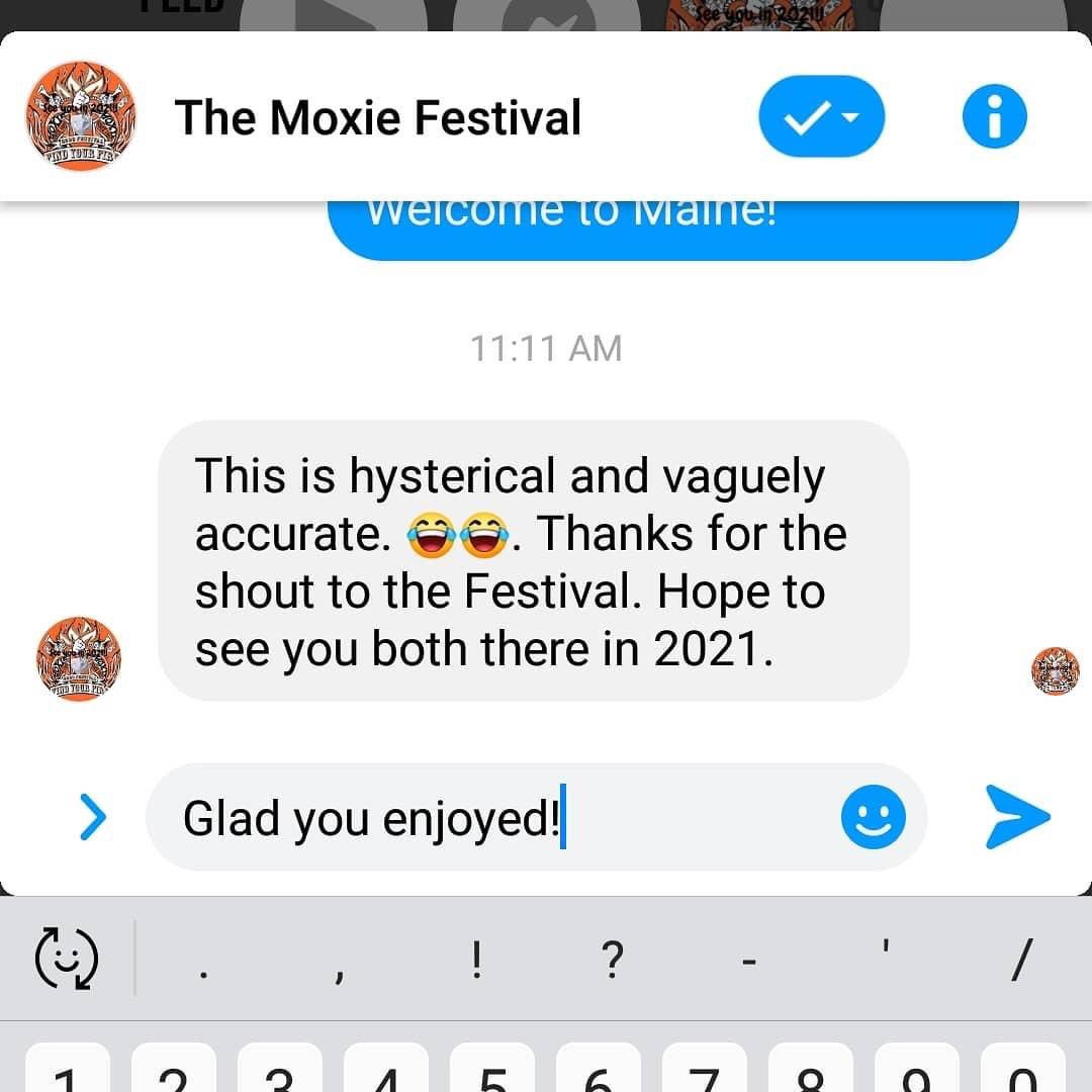 WelcomeToMaine's tweet photo. Seems the official Moxie Festival approves the Welcome to Maine's moxie video! #WelcomToMaine https://t.co/urASayZs0O