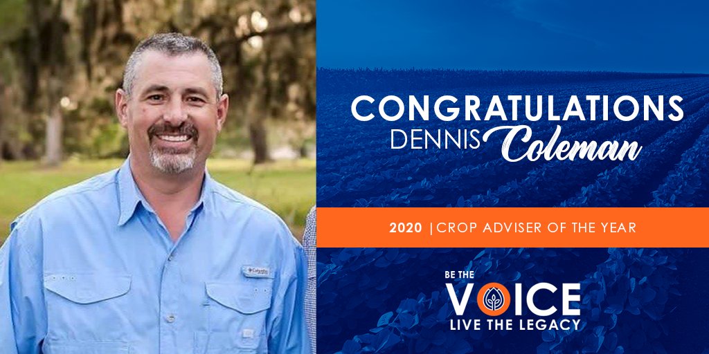 FlaFarmBureau's tweet photo. Florida Farm Bureau, in partnership with the Florida Certified Crop Advisers, presented Dennis Coleman with the 2020 Excellence in Crop Advising Award. #BetheVoice #LivetheLegacy #FFBFVirtual2020 https://t.co/yXpPN5EUtq https://t.co/cLnOd84lH1