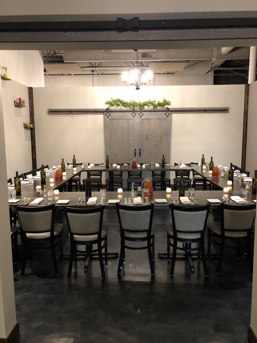 joys_table's tweet photo. It's never too early to start planning for the Holidays! Reserve one (or both!) of our party rooms for the office Christmas Party. We also offer catering for any size group. If you have any questions or would like to reserve a date, please email lmendoza.joystable@gmail.com. https://t.co/slYsN8Dpy2