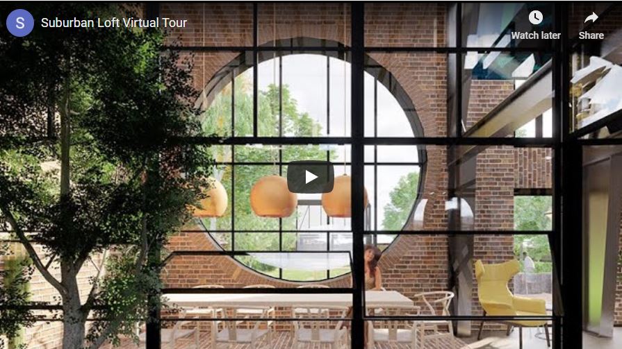 Take a virtual tour of the amazing Suburban Loft design by Andrew Drummond. This project was highly commended in our Spanning Suburbia competition with <a href="/RIBAJ/">RIBAJ</a>. The design utilised an oversized full arch lintel &amp; bullseye windows to add a real ‘wow’ factor suburbanloft.com