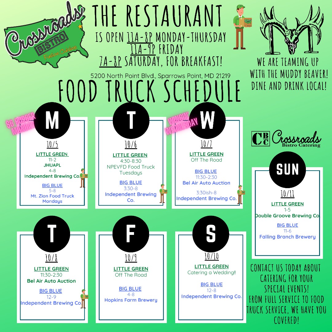 Wondering where we will be the rest of this week? Check out the schedule below! Be sure to share! 😍