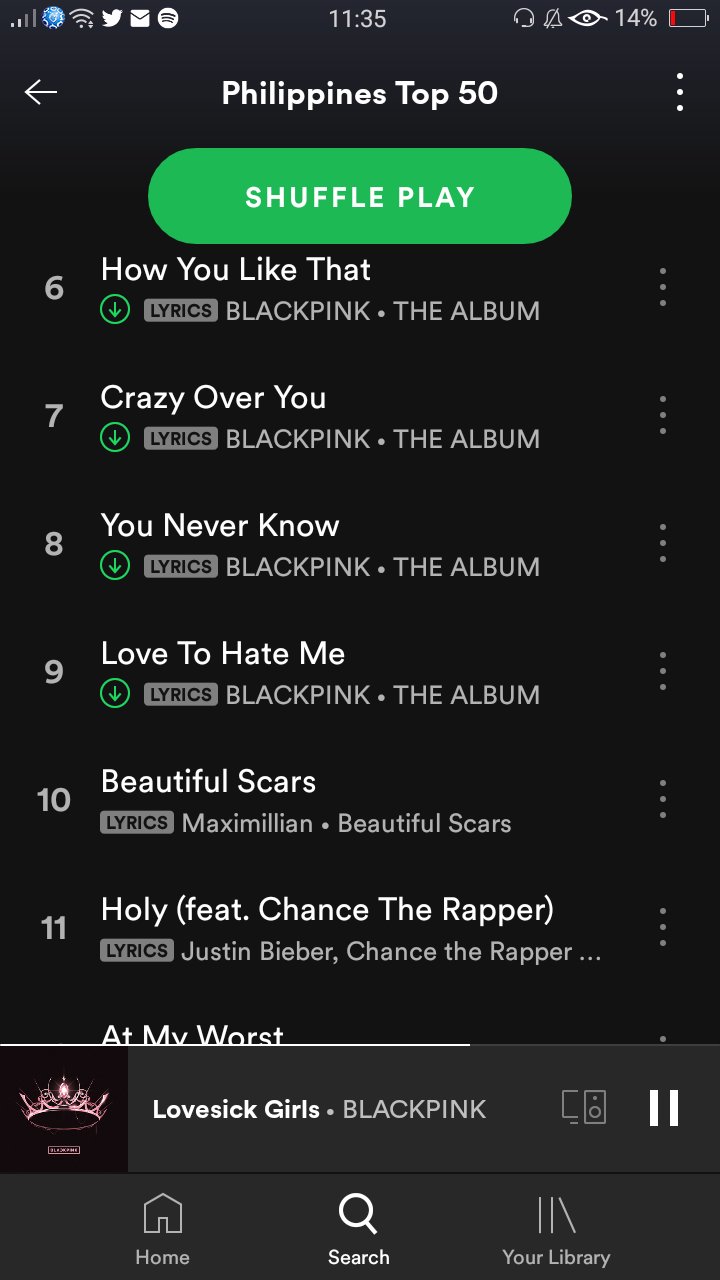 Pretty Savage L1sa Twitterissa Philppines Top 50 Daily Chart 1 Lovesick Girls 2 Ice Cream 4 Bet You Wanna 5 Pretty Savage 6 How You Like That Pretty Savage L1sa Twitterissa Philppines Top 50 Daily Chart 1 Lovesick Girls 2 Ice Cream 4 Bet You Wanna 5 Pretty Savage 6 How You Like That