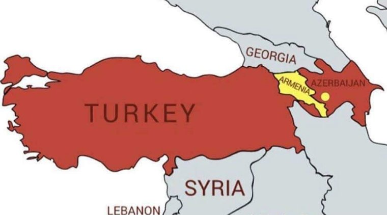 GariChorba's tweet photo. Sí, quieren pintar lo amarillo de rojo. El pueblo armenio se esta defendiendo ante la amenaza de desaparecer. 
 
Desde el genocidio de 1915 hasta ahora, el plan Turco-Azeri es el mismo. 
 
Y no lo vamos a permitir
#PazEnArtsaj #PazEnArmenia https://t.co/Kh6ayfiZ9J