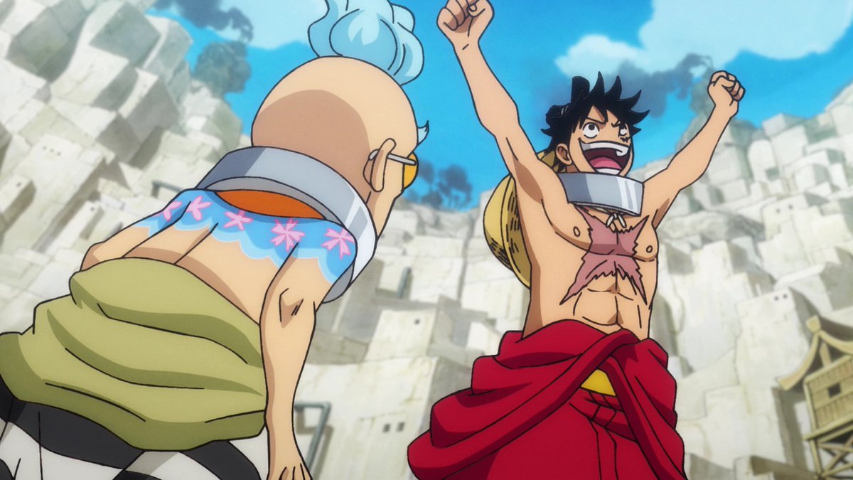 The way Luffy cheers on his crew is the way I cheer them on.