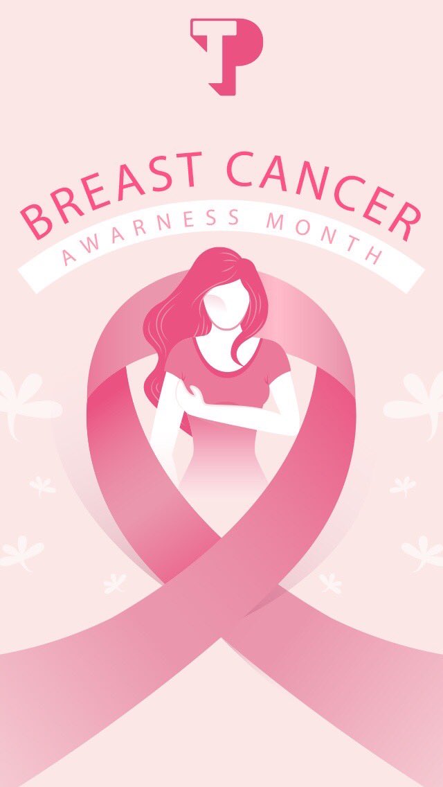 Premium Vector  Breast cancer awareness month background with pink ribbon  and rose