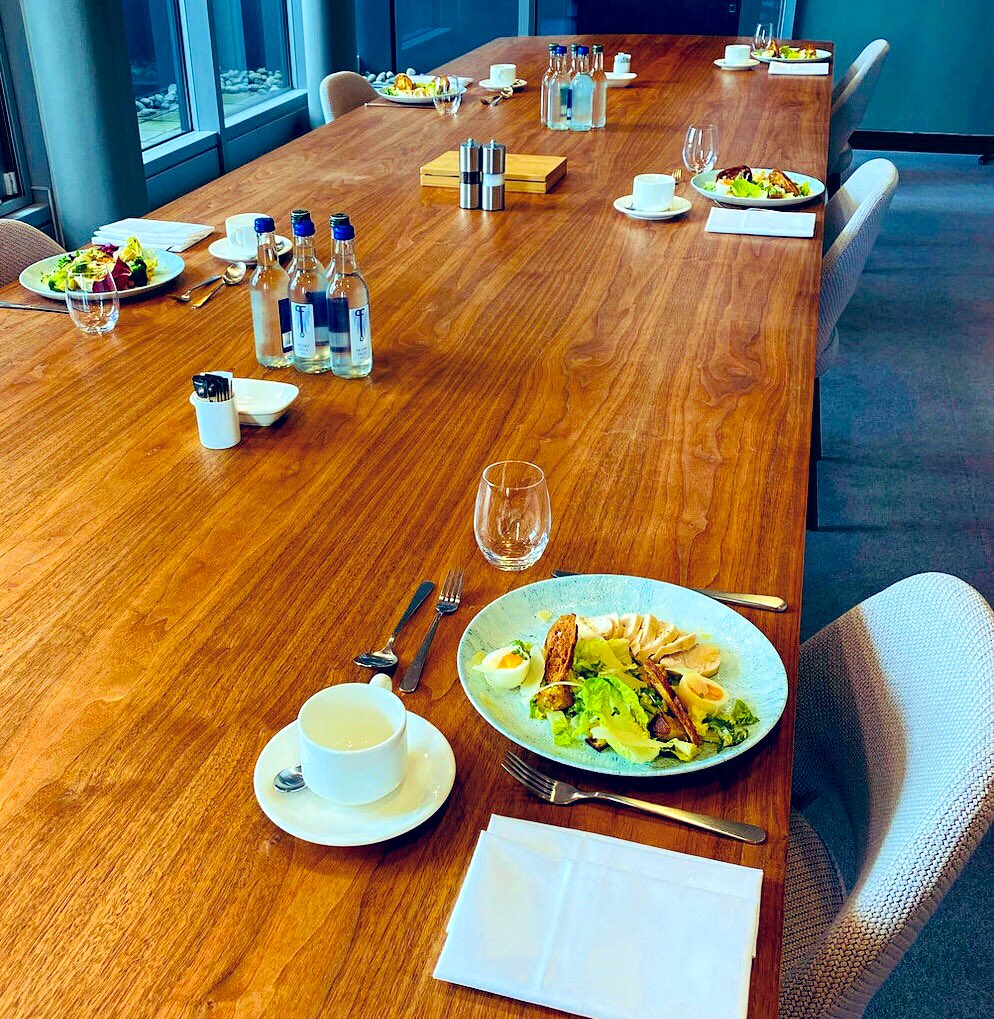 The best conversations happen over lunch; keeping it simple but effective.