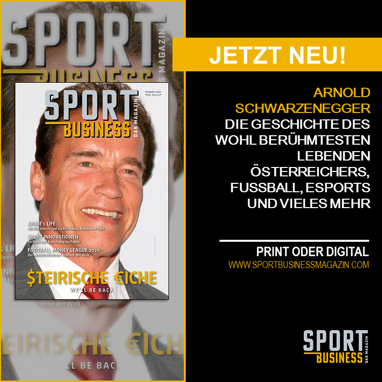 sportbusiness_m's tweet photo. BRANDNEU! Das steht im neuen Sport Business Magazin…
„The Austrian Oak“ Arnold Schwarzenegger • Fußball: Rekordumsätze während einer Pandemie • Die wertvollsten Klubs der Welt • eSports • Sport Innovationen • und vieles mehr. Jetzt Ausgabe sichern: https://t.co/ZEmE9SzUbO! https://t.co/Kvzzj3TtEX