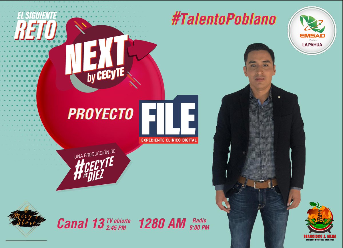 EmsadLapahua's tweet image. Nuestro reconocimiento al Ing. Jerson Gabriel Márquez Álvarado, docente asesor del proyecto File:Expediente Clínico Digital por su compromiso en este proyecto e impulsar a sus estudiantes a ganar este gran reto #NEXTByCECyTE 

#TalentoPoblano
#CECyTEdeDiez