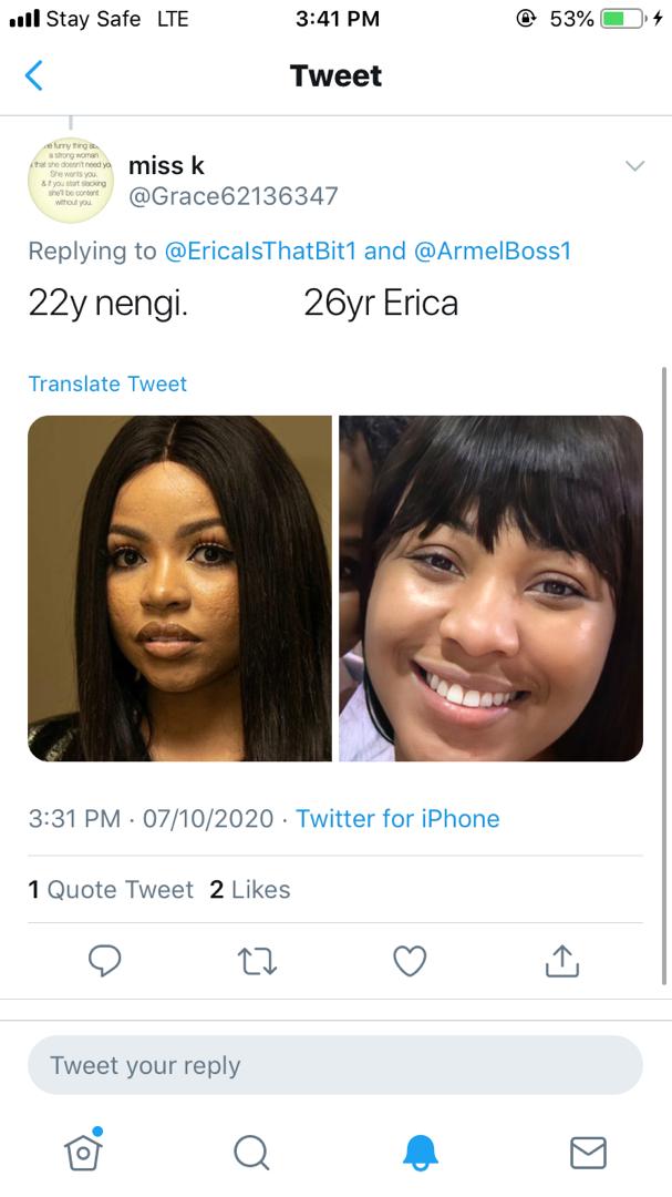 SANDRA09397227's tweet photo. WHAT IS THIS 
OH 22 YEARS LOOK LIKE 42 YRS EVEN WITH D PLENTY SUGERY #UnstoppableKiddwaya
#UnstoppableErica #neodbrand https://t.co/lMnbZXrnuB