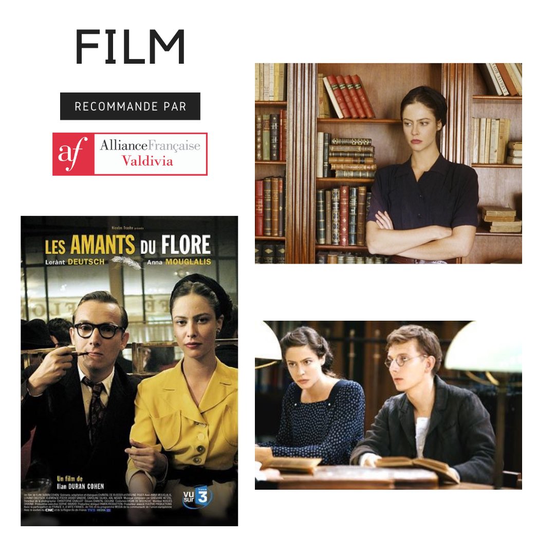AFVALDIVIA's tweet photo. [Recomendación cultural] Les amants du Flore” de Ilan Duran Cohen. Pelí que se centra en la relación famosa entre Beauvoir y Sartre, escritores y filósofos franceses. Se presentan reflexiones sobre la manera de vivir el amor, el trabajo del escritor, la recepción de obras... 🎞 https://t.co/JflMJrWQT1