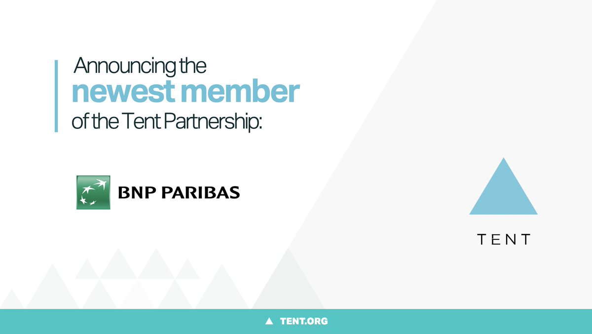 TentOrg's tweet photo. First up - @BNPParibas!
BNP Paribas is supporting refugees in France, as well as other countries in Europe, through a number of efforts - including by hiring #refugees & by making their financial products more accessible for refugees. π«π·
#WelcomeToTent #RebuildingWithRefugees https://t.co/49xnBAyi5w